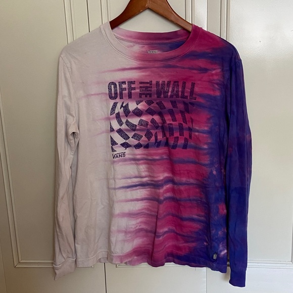 Vans Off the Wall Tie Dye Long Sleeve Tee - Medium EUC - Picture 2 of 8